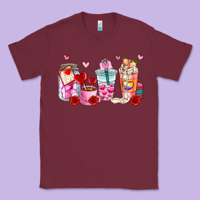 Valentines Day Coffee Cup Classic Tee Designed By Adodesignshop
