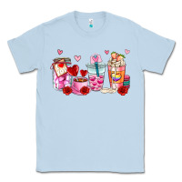 Dusty Blue valentines day coffee cup Classic Tee - AdoDesignShop