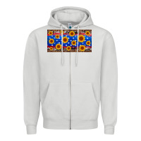 Dove Grey armed forces day sunflower Zipper Hoodie - Artiststas