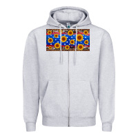 Heather Grey armed forces day sunflower Zipper Hoodie - Artiststas