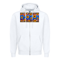 White armed forces day sunflower Zipper Hoodie - Artiststas