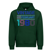 Forest Green Vintage February 1980 Urban Hoodie - Bettercallsaul