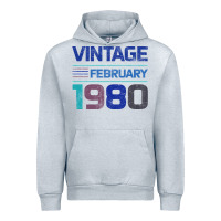 Heather Grey Vintage February 1980 Urban Hoodie - Bettercallsaul