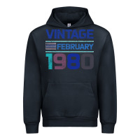Navy Vintage February 1980 Urban Hoodie - Bettercallsaul