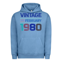 Pigment Pebble Blue Vintage February 1980 Urban Hoodie - Bettercallsaul