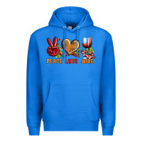 True Royal Peace Love Wine Premium Hoodie - BundleAndBundleShop