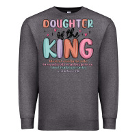 Charcoal Heather doughter of the king malia Premium Sweatshirt - MaliasSmallBusiness