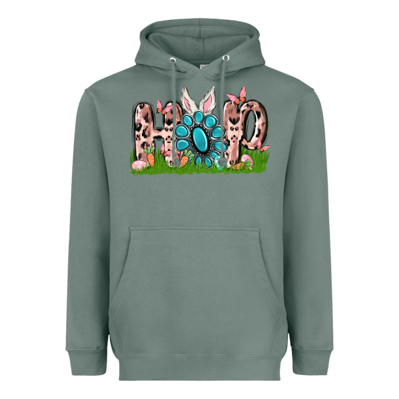 Hop Rabbit Heavyweight Hoodie by MaliasSmallBusiness | Teevron