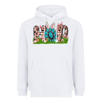 White hop rabbit Heavyweight Hoodie - MaliasSmallBusiness