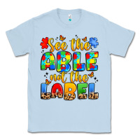 Dusty Blue see the able not the label Classic Tee - JahusDesignShop