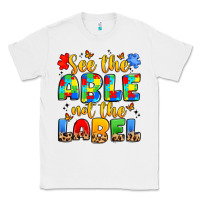 White see the able not the label Classic Tee - JahusDesignShop