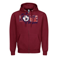 Burgundy soccer love of the game Zipper Hoodie - JahusDesignShop