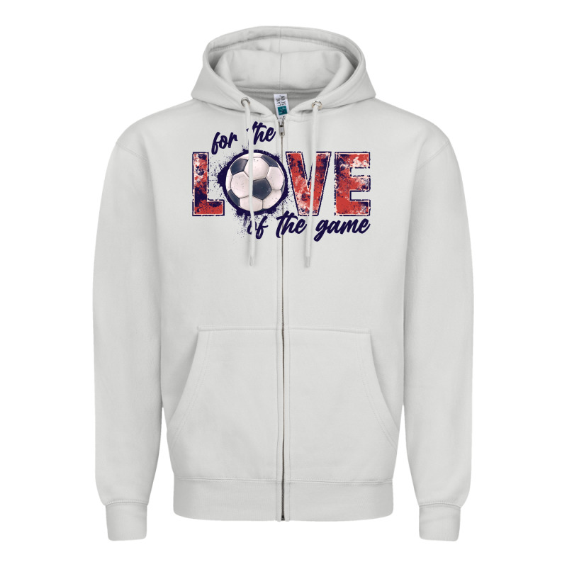 Soccer Love Of The Game Zipper Hoodie by JahusDesignShop | Teevron