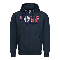 Navy soccer love of the game Zipper Hoodie - JahusDesignShop