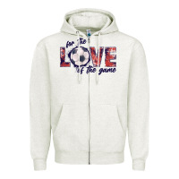 Oatmeal Heather soccer love of the game Zipper Hoodie - JahusDesignShop