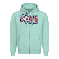 Seafoam soccer love of the game Zipper Hoodie - JahusDesignShop