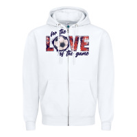White soccer love of the game Zipper Hoodie - JahusDesignShop
