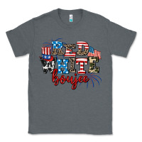 Charcoal Heather Red whıte boujee Classic Tee - AdoDesignShop