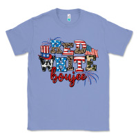 Colony Blue Red whıte boujee Classic Tee - AdoDesignShop