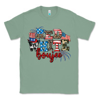 Sage Red whıte boujee Classic Tee - AdoDesignShop