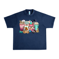 Navy small business coffee cups Urban Heavy Tee - Zillion Design Studio