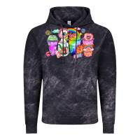 Cloud Black unicorn coffee cups Vintage Hoodie - Zillion Design Studio