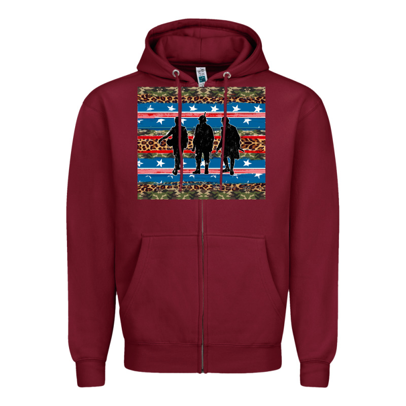 Armed Forces Day Soldier Zipper Hoodie by Artiststas | Teevron
