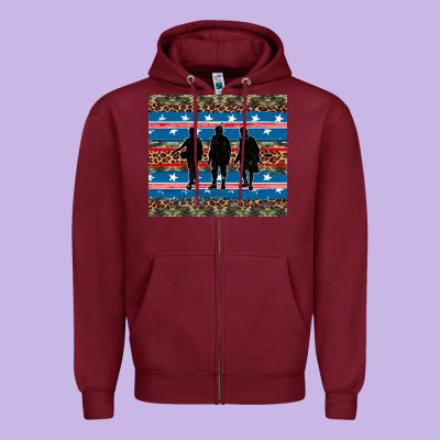 Armed Forces Day Soldier Zipper Hoodie Designed By Artiststas