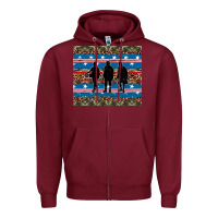 Burgundy armed forces day soldier Zipper Hoodie - Artiststas