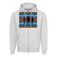 Dove Grey armed forces day soldier Zipper Hoodie - Artiststas