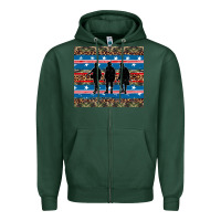 Sports Green armed forces day soldier Zipper Hoodie - Artiststas