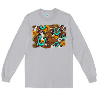 Moon Dust western cowhide horseshoe sunflower background Long Sleeve Tee - AdoDesignShop