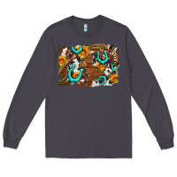 Smoke western cowhide horseshoe sunflower background Long Sleeve Tee - AdoDesignShop