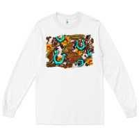 White western cowhide horseshoe sunflower background Long Sleeve Tee - AdoDesignShop
