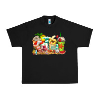 Black summer vibes coffee cups Urban Heavy Tee - Zillion Design Studio