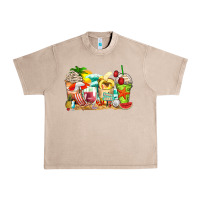 French Oak summer vibes coffee cups Urban Heavy Tee - Zillion Design Studio
