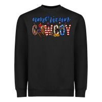 Black American cowboy Heavyweight Sweatshirt - Zillion Design Studio