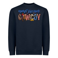 Navy American cowboy Heavyweight Sweatshirt - Zillion Design Studio