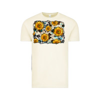 Vintage Arctic cowhide sunflower pattern Vintage Tee - Zillion Design Studio