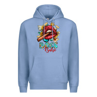Colony Blue Western Boss Babe Cigar Lip Premium Hoodie - BundleAndBundleShop