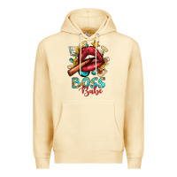 Pina Colada Western Boss Babe Cigar Lip Premium Hoodie - BundleAndBundleShop