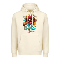 Sandshell Western Boss Babe Cigar Lip Premium Hoodie - BundleAndBundleShop