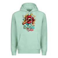 Seafoam Western Boss Babe Cigar Lip Premium Hoodie - BundleAndBundleShop