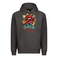 Smoke Western Boss Babe Cigar Lip Premium Hoodie - BundleAndBundleShop
