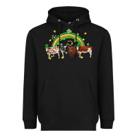 Cow St Patrick Days Heavyweight Hoodie | Teevron