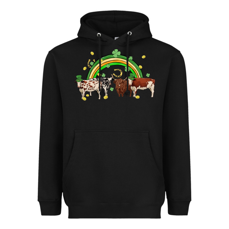 Cow St Patrick Days Heavyweight Hoodie by MaliasSmallBusiness | Teevron