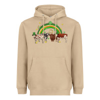 Mushroom cow st patrick days Heavyweight Hoodie - MaliasSmallBusiness