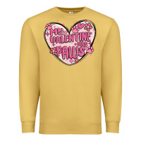 Antique Gold my valentine has paws Premium Sweatshirt - MaliasSmallBusiness