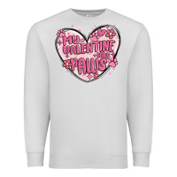 Dove Grey my valentine has paws Premium Sweatshirt - MaliasSmallBusiness