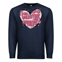 Navy my valentine has paws Premium Sweatshirt - MaliasSmallBusiness